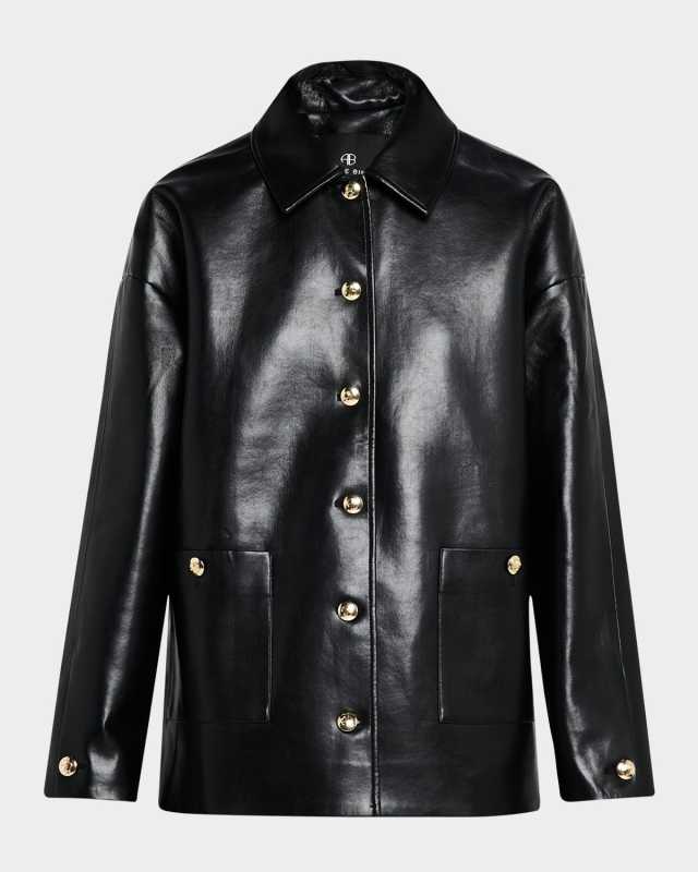 Luca Leather Shirt Jacket